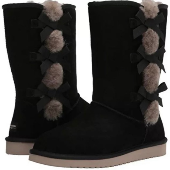 Koolaburra by Ugg Boots with Bows 🎀 and Fur - Picture 1 of 12